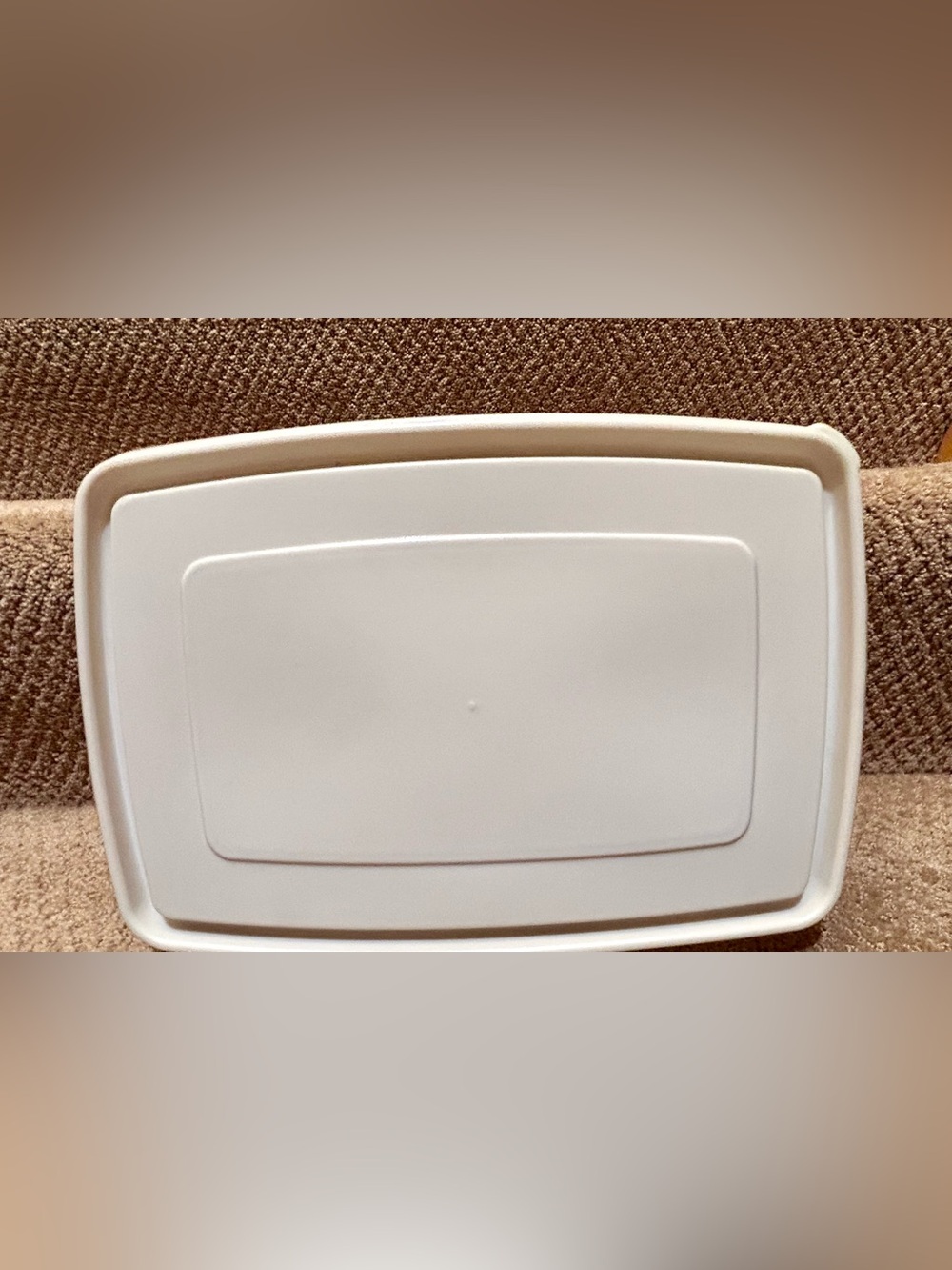 Rubbermaid Servin Saver 7 Rectangle Food Container 17 Cup 4L Almond Lid Vintage